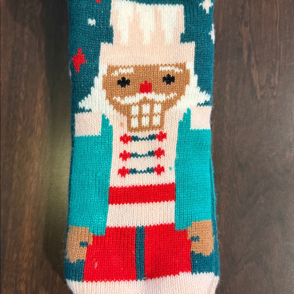 COZY HUB ~ NUTCRACKER ~ LADIES CHRISTMAS COZY SHERPA SOCKS ~ NWOT